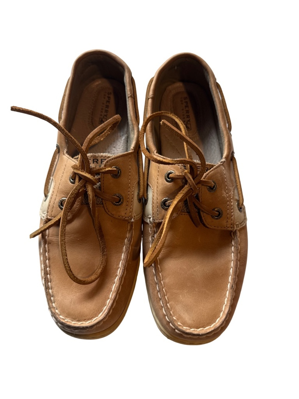 Sperry Women’s Tan Leather Boat Shoes
